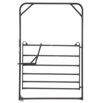 Priefert® Premier Bow Gate, PBG069GY, Grey, 6 FT x 9 FT