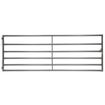 Priefert® Round 2" Bull Gate, RG216GY, Grey, 16 FT