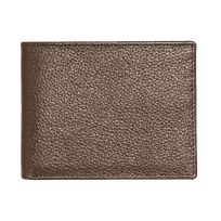 Hickory Creek Shrunken Leather Bifold Wallet, 4162W, Brown