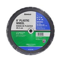 ARNOLD® Unviersal 8 in. x 1.75 in. Plastic Mower Wheel for Walk-Behind Mowers, Dollies, Carts, Pressure Wash, 490-322-0003
