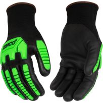 Kinco Men's Polyester Kinit Shell & Coolcoat™ Micro-Foam Nitrile Palm with Impact Protection