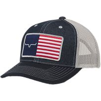 Kimes Ranch Jeans American Trucker Hat, 505793, Denim, One Size Fits All