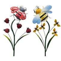 Cheap Carls Solar Ladybug and Bee Stakes, Assorted, 956-23010