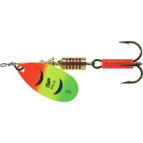 Mepps Aglia In-Line Spinner with Plain Treble, B3 HFT, Hot Firetiger, 1/4 OZ