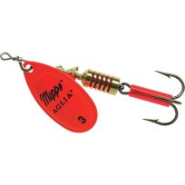 Mepps Aglia In-Line Spinner with Plain Treble, B3 HO, Hot Orange, 1/4 OZ