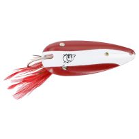 Eppinger Dardevle Spoon with Nickel Back, 2-7/8 IN, 1516, Red / White, 3/4 OZ