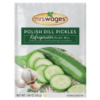 mrs.wages® Polish Dill Pickles Refrigerator Pickle Mix, W627-DG425, 1.94 OZ
