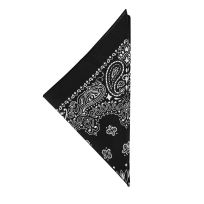 The Bandanna Company Paisley Bandanna, B22PAI-000021, Black, 22 IN x 22 IN