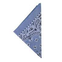 The Bandanna Company Paisley Bandanna, B22PAI-000368, Blue, 22 IN x 22 IN
