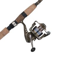 Shakespeare Wild Series Walleye Combo Rod & Reel, 6'6" 1-Piece, Medium, WILDWYE661M30, Green