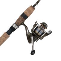 Shakespeare Wild Series Trout Combo Rod & Reel, 7 FT 2-Piece, Ultra Light, WILDTRT702UL25, Green