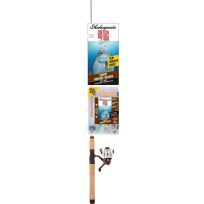 Shakespeare Catch More Fish™ Crappie Spinning Rod & Reel, 7 FT 2-Piece, Lightweight, CMF2CRAPPIESP, Brown