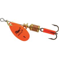 Mepps Aglia In-Line Spinner with Plain Treble, B1 HO, Hot Orange, 1/8 OZ