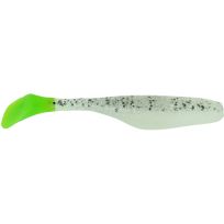 Bass Assassin Walleye Turbo Shad, 10-Pack, WA32238, Silver Phantom, 4 IN