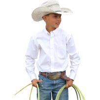CINCH® Boy's Soild Twill Button Down Shirt