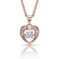 Montana Silversmiths Let's Dance A Little Dance Heart Necklace, NC3868