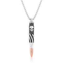Montana Silversmiths I'll Cover You Sniper Bullet Necklace, CKNC5104