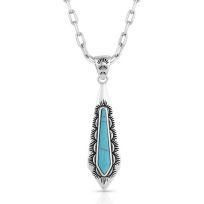 Montana Silversmiths Southwest Turquoise Stream Necklace, NC5254