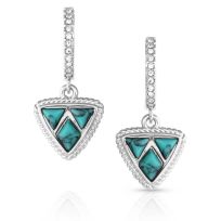 Montana Silversmiths High Noon Cobblestone Turquoise Earrings, ER5481