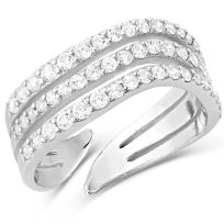 Montana Silversmiths Calm Waters Crystal Open Ring, RG5609