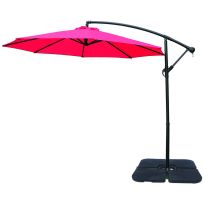 LIVINGSCAPE™ 10 FT Offset Patio Umbrella, Red, LS1-027