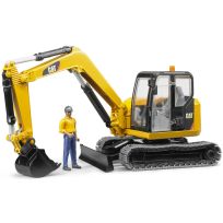Bruder Toys Cat® Mini Excavator with Worker, 02467