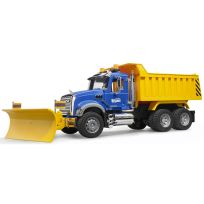 Bruder Toys MACK Granite Dump Truck with Snow Plow Blade, 02825