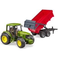 Bruder Toys John Deere 6920 with Tipping Trailer, 09820