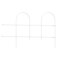 Garden Craft Round Folding Fence, 051010, White, 10 IN x 10 FT
