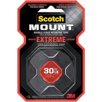 Scotch® Double-Sided Mounting Tape, 1 IN x 60 IN, 2970879, Black