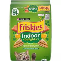 PURINA® Friskies® Indoor Dry Cat Food, Indoor Delights, 198-091-15, 16 LB Bag