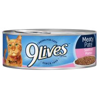 9Lives® Wet Cat Food, Meaty Pate Seafood Platter, 411-568-15, 5.5 OZ Can