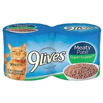 9Lives® Wet Cat Food, Meaty Pate Super Supper, 4-Pack, 411-564-15, 5.5 OZ Can
