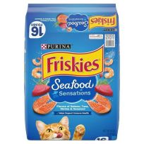 PURINA® Friskies® Dry Cat Food, Seafood Sensations, 198-087-15, 16 LB Bag