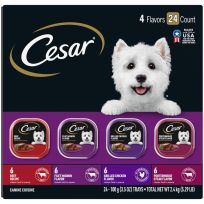 Cesar® Canine Cuisine Club Variety Pack, 24-Pack, 474-251-15, 3.5 OZ Pouch