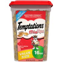 Temptations™ MixUps Cat Treats, Backyard Cookout, 474-341-15, 16 OZ Tub