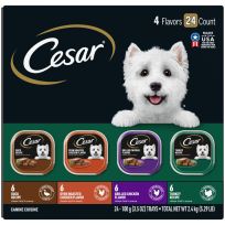 Cesar® Canine Cuisine Club Poultry Variety Pack, 24-Pack, 474-212-15, 3.5 OZ Pouch