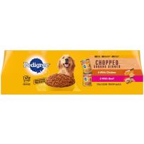 Pedigree® Chopped Groud Dinner Wet Dog Food, Variety Pack, 12-Pack, 474-031-15, 13.2 OZ Can