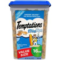 Temptations™ MixUps Cat Treats, Surfers Delight, 474-340-15, 16 OZ Tub