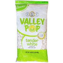 VALLEY POP® Tender White Popcorn with Sea Salt, RTE816YC, 16 OZ Bag