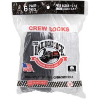 Railroad Sock Crew Socks, 6-Pack, 6091, Assorted, 10 - 13