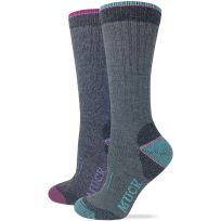 MUCK Merino Wool Blend Boot Sock, 2-Pack, 72943, Assorted, Medium
