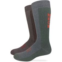 MUCK Merino Wool Blend Boot Sock, 2-Pack, 73041, Assorted, Large