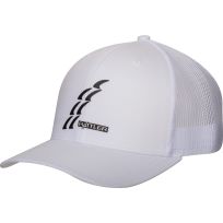 Rattler Rope Trucker Snapback Cap with Silicone Transfer Logo, CAPRR39, White, One Size Fits All