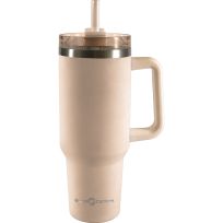 Green Canteen™ Double Wall Stainless Steel Tumbler with Handle, DWSST-240-N, Nude, 40 OZ