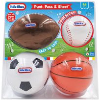 little tikes® Punt, Pass, and Shoot Balls, 9620