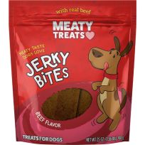 MEATY TREATS® Jerky Bite Dog Treats, Beef, 17113, 25 OZ Bag