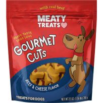 MEATY TREATS® Gourmet Cuts Dog Treats, Beef & Cheese, 17116, 25 OZ Bag