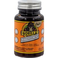 GORILLA® Rubber Cement, 105779, 4 OZ