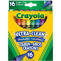 Crayola® Ultra-Clean Washable® Large Crayons, 16-Count, 52-3281